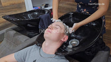 Cargar imagen en el visor de la galería, 2024 young boy permed Max June 23 backward shampoo by AlinaR