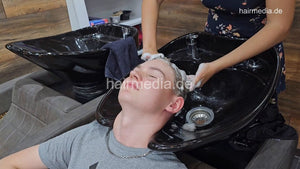 2024 young boy permed Max June 23 backward shampoo by AlinaR