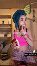 Cargar imagen en el visor de la galería, 1231 barberette Pricilla smoking and self hair routine shampoo and care