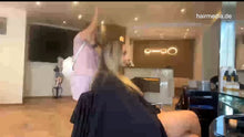 Load image into Gallery viewer, 1257 230913 Nansi Bulgaria, highlighting by barber, shampoo, blow dry livestream