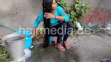 Load image into Gallery viewer, 1242 1109 Indian long hair care shampooing outdoor