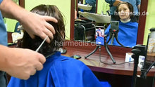 Charger l&#39;image dans la galerie, 1243 XeniaM dry bobcut, napebuzz, shampoo, wetcut and blow by barber complete video