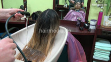 Cargar imagen en el visor de la galería, 2303 AliciaN 1 by barber shampooing backward tie closure cape multicaped