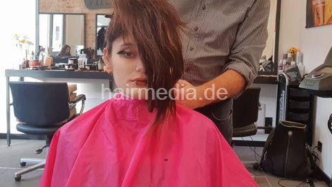 NatalieK at barber trailer