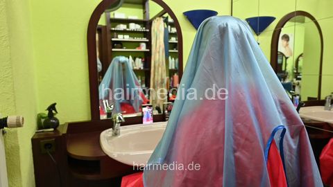 1050 250107 private livestream Mathias by barber. multicape multiple shampooing, haircut, buzz,  hooddryer