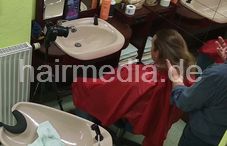 RalfS long hair guy  mulitcaping, forward shampoo, scalp tonic, wetset, hooddryer ceilingcam