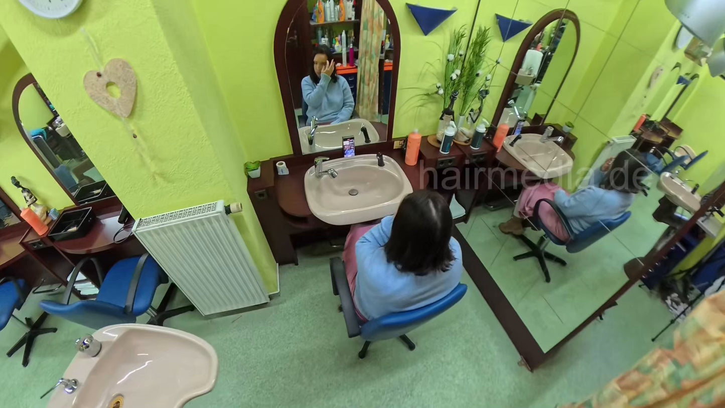 2303 POV Session JuliaSchm 1 Shampoo Lady by Barber POV cam