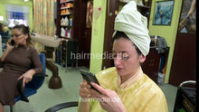 Load image into Gallery viewer, 540 Leyla by Dzaklina 2 JMK blow out after custom forward shampoo at backward shampoostation
