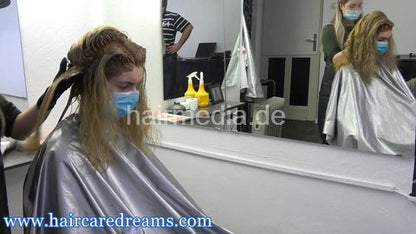 Aylin complete 3 hours, haircut, bleaching, going silver and brown, several shampooings