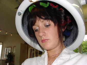 611 Katharina longhair teen complete shampoo and wetset by white apron barberette