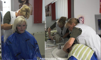 738 SandraM shampoo and  perm complete 35 min video for download