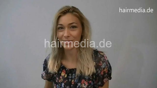 1213 Andrada bob cut and perm blonde hair