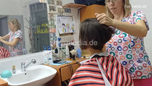 Cargar imagen en el visor de la galería, 8402 Bojana 2 teen 1 buzzcut in barbershop by female barber JelenaB