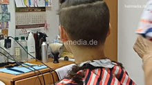 Load image into Gallery viewer, 8402 Bojana 2 teen 1 buzzcut in barbershop by female barber JelenaB