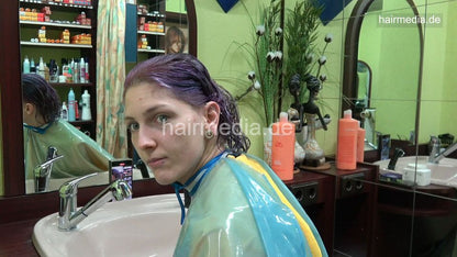 2305 Charlene 2nd session 2 haircut by barber multicaped