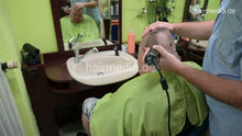 Load image into Gallery viewer, 2304 Dominic, 3 forwardwash, buzzcut, scalpmassage, Oster headshave