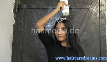 1213 Domenica Melody Barberette self shampoo upright and forward at backward sink haircaredreams hairfun