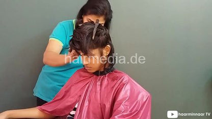 Harshita chops her beautiful long hair