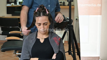 315 Barberette Hasna again 2 ASMR cut by barber