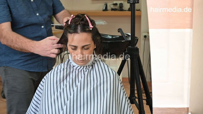 315 Barberette Hasna again 2 ASMR cut by barber