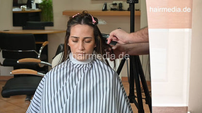 315 Barberette Hasna again 2 ASMR cut by barber