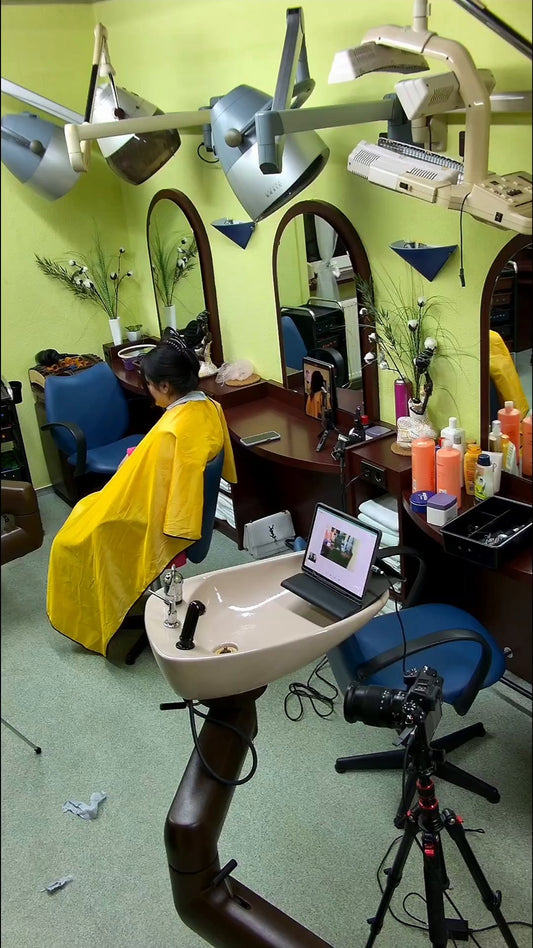 1249 Fatima XXL hair by barber complete session vertical video
