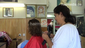 6219 IvanaK shampoo by barber, blow