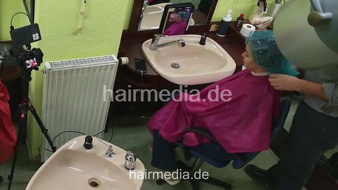 Jamilla teen barberette student first day complete day birdsview cam