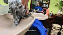 Cargar imagen en el visor de la galería, 2305 Charlene 1 backward shampooing by barber