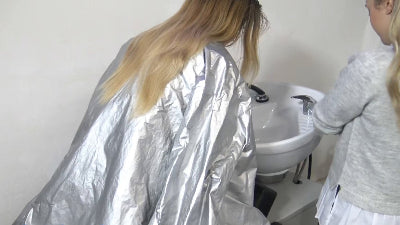 210221 Two Barberettes Salon Hair Day, Jessy Forward Shampoo by Simi