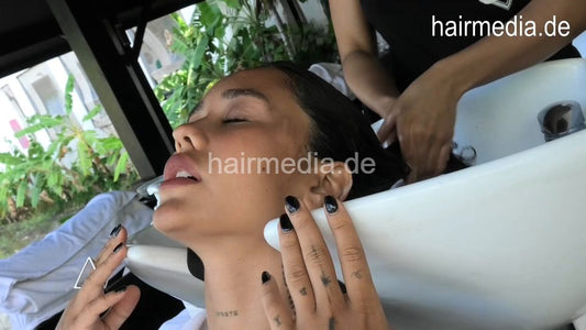 359 Kate Movie 1 blacknail several shampooing backward, haircare and blow out