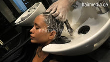 Cargar imagen en el visor de la galería, 359 Kate Movie 2 blacknail several shampooing backward, haircare and blow out  CAM 2