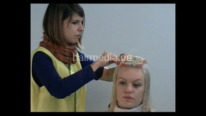 Laura Klara: Klara blonde perm Part 1