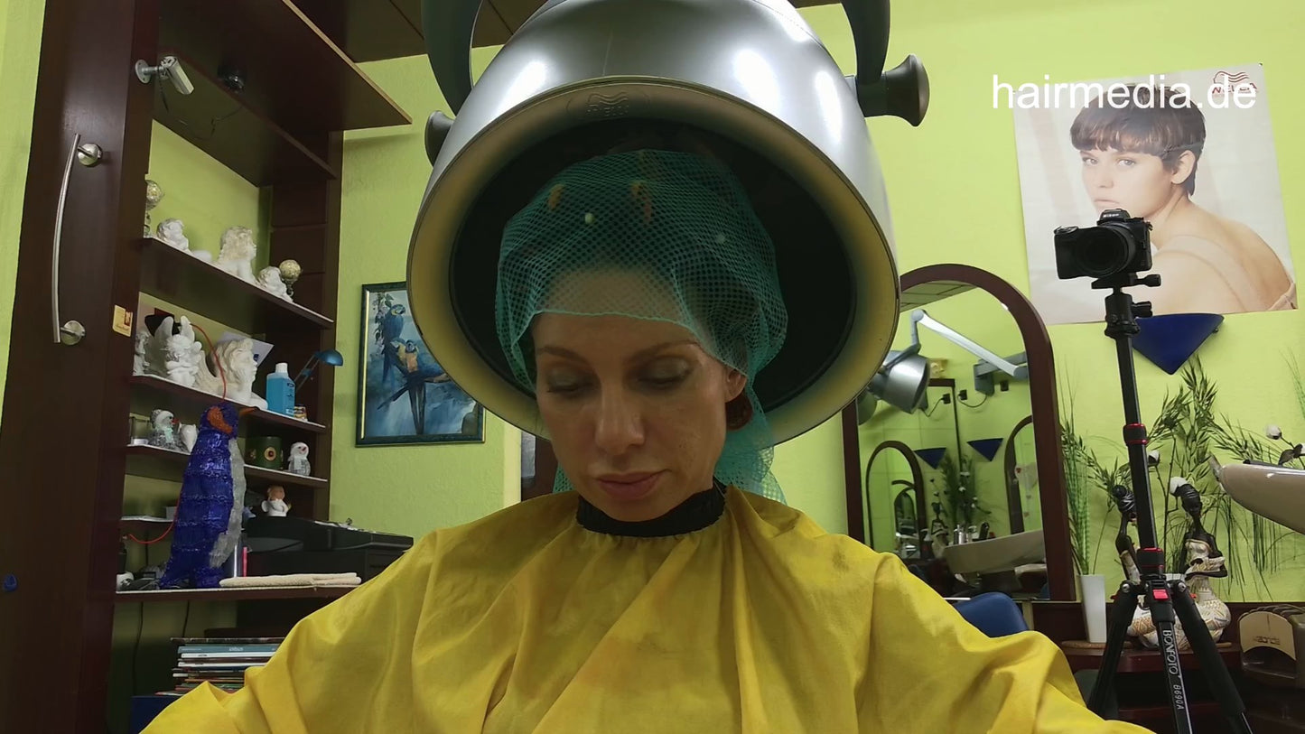 Lena by barber shampoo and wetset complete facecam video