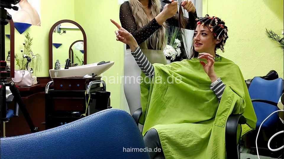6225 Leyla 2 by MichelleH small rod faked perm in leatherpants smoking barberettes sidedcam