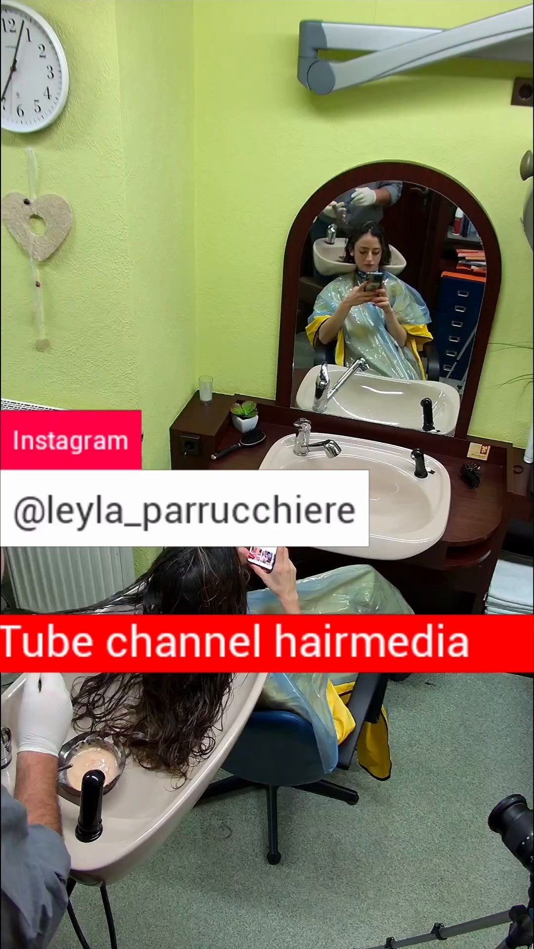 2303 Barberette Leyla multicaped coloring bleaching by salonbarber vertical livestream
