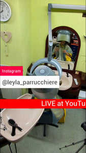 2303 Barberette Leyla multicaped coloring bleaching by salonbarber vertical livestream