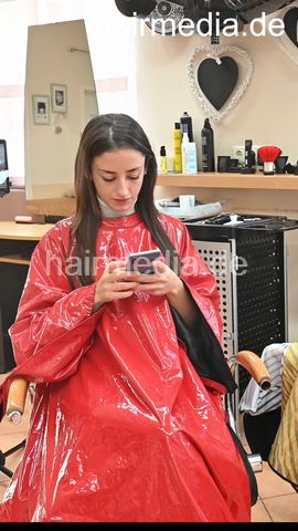 Leyla complete, drycut, caping, shampoo by barber vertical video