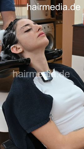 Leyla complete, drycut, caping, shampoo by barber vertical video