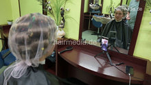 Carica l&#39;immagine nel visualizzatore di Gallery, 2306 LinaW by salonbarber 2  wetset thick hair smoking in rollers