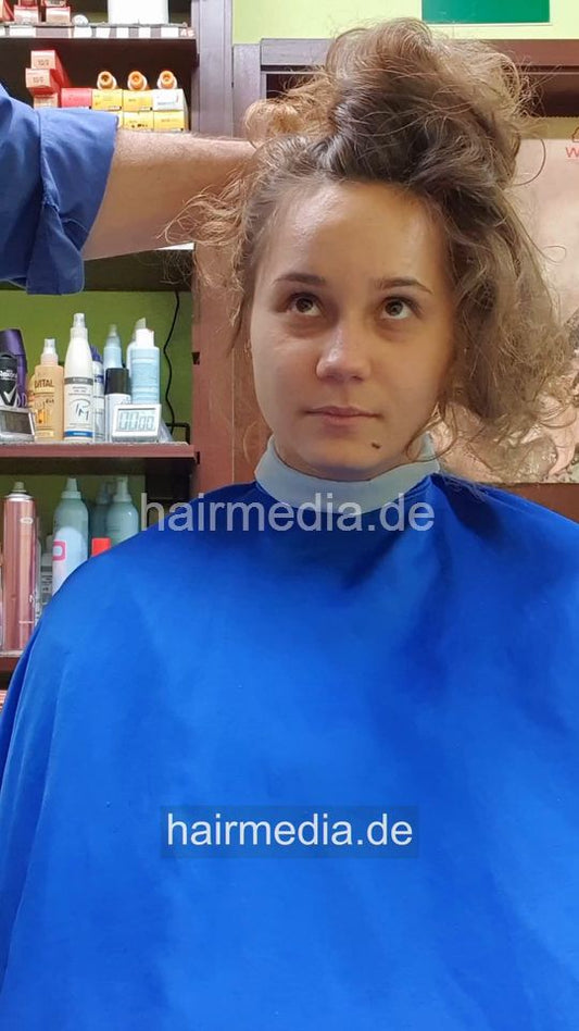 1254 LisaMW 5 by barber shampooing fresh styled curls forward - vertical video