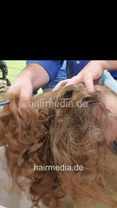 1254 LisaMW 5 by barber shampooing fresh styled curls forward - vertical video
