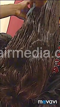9149 Lovely Long Hair Of My Girlfriend Julie Oiling And Play And Styling