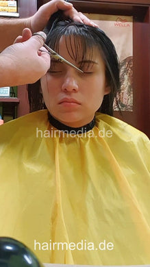 1247 Magui by barber 5 haircut on wet hair pampering