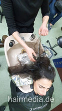 将图片加载到图库查看器，4122 Mahshid by Leyla extra vertical video shampoopart very thick XXL hair and braiding