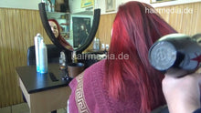 将图片加载到图库查看器，4114 Masha teen going red, hair and face shampoo by barber