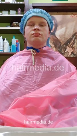 Mathias controlled by Nico mulitcaping, backward shampoo, permcap treatment, hooddryer