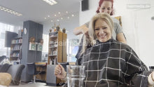 Load image into Gallery viewer, 1233 MicheleH at hairdresser shampoo, haircut and blow
