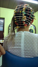 Load image into Gallery viewer, 7117 MichelleH by Zoya 2 perm rods setting in tie closure pvc shampoocape   vertical video