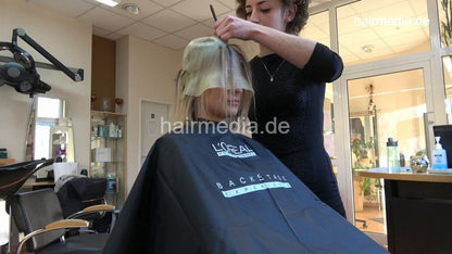 7115 MichelleH 1 barberette got cap highlights by Leyla in rollers